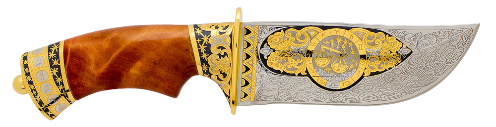 Zodiac Signs Libra Custom Engraved Knife