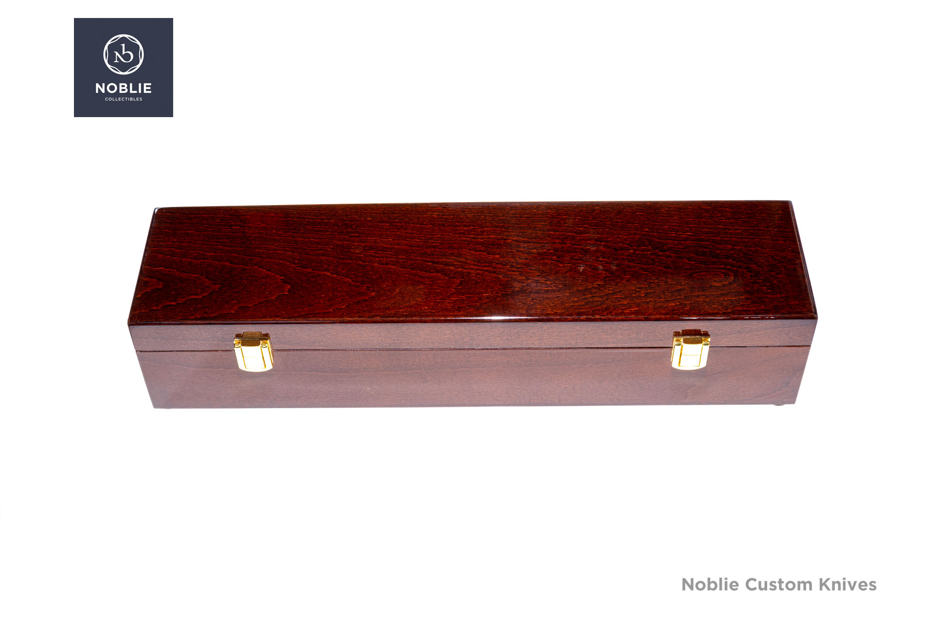 Wooden knife presentation case