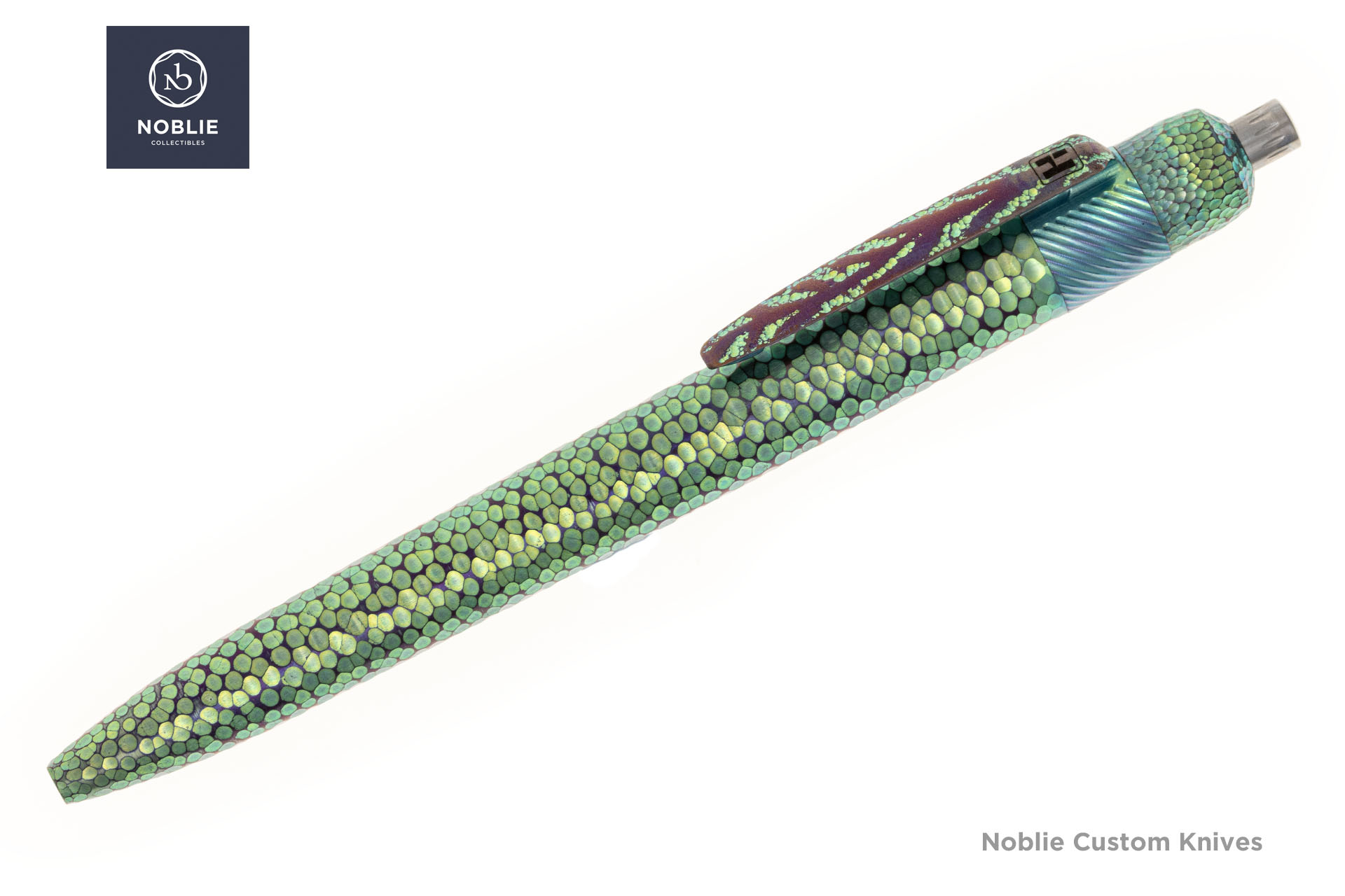 Herman Epika EDC Titan-Stift, gehämmert, Gesamtansicht