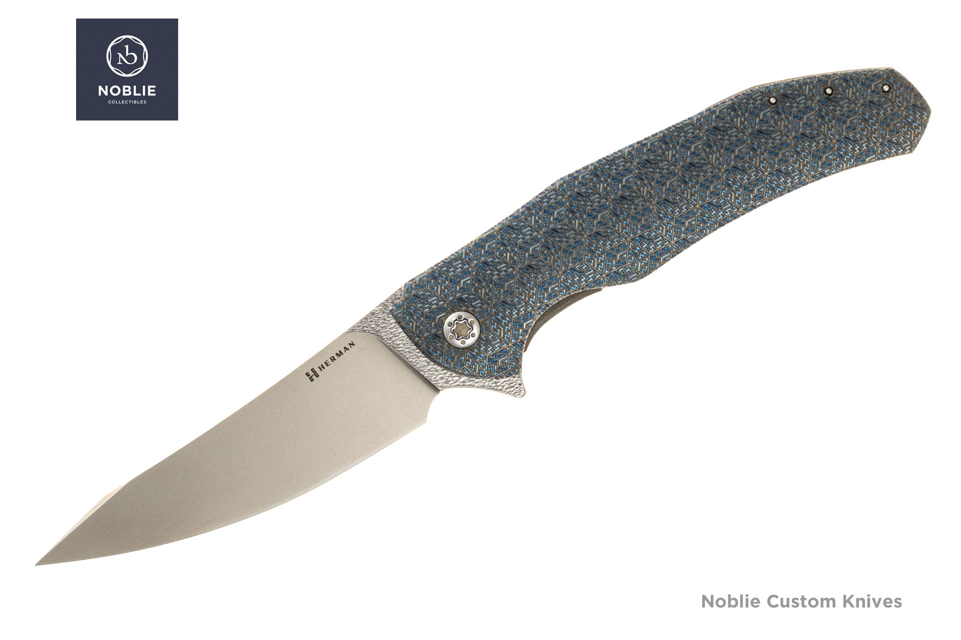 カスタマイズされたポケットナイフ 結晶化チタンダマスティールブレード